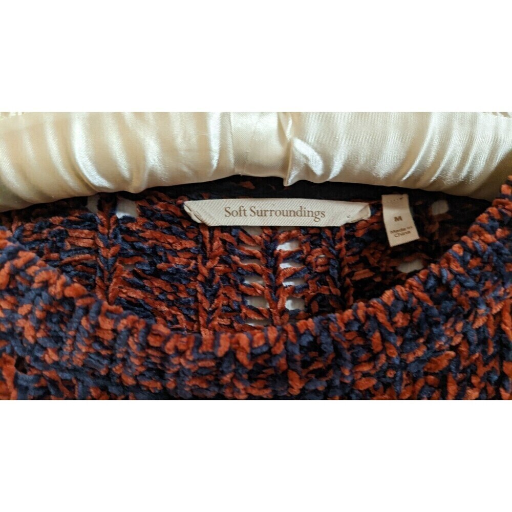 Women's Soft Surroundings Super Soft Open Knit Long Sleeve Comfy Cozy Sweater M - Picture 3 of 9
